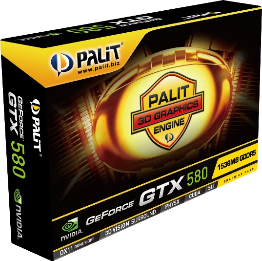 GeForce GTX 580 PAlit