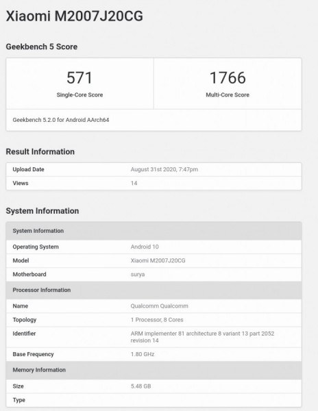 Poco X3, Snapdragon 732G