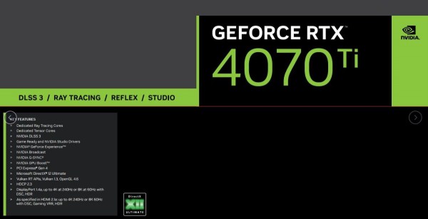 NVIDIA GeForce RTX 4070 Ti