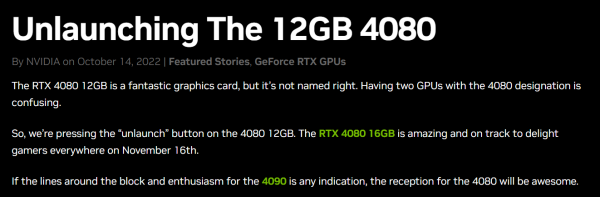 NVIDIA GeForce RTX 4080 12GB