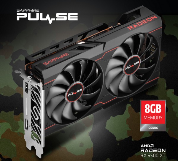 Sapphire Radeon RX 6500 XT Pulse 8GB