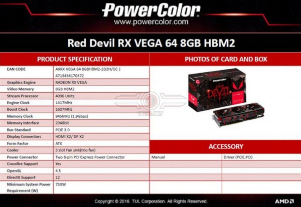 PowerColor Radeon RX Vega 64 Red Devil