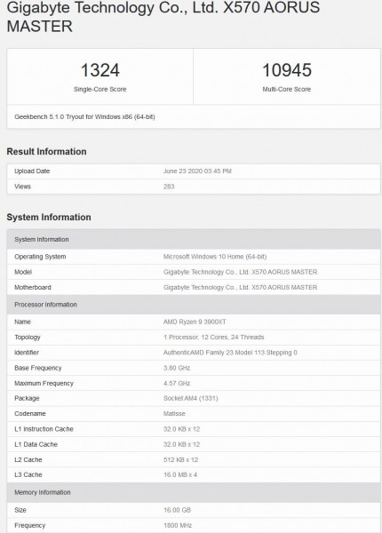 Ryzen 9 3900XT