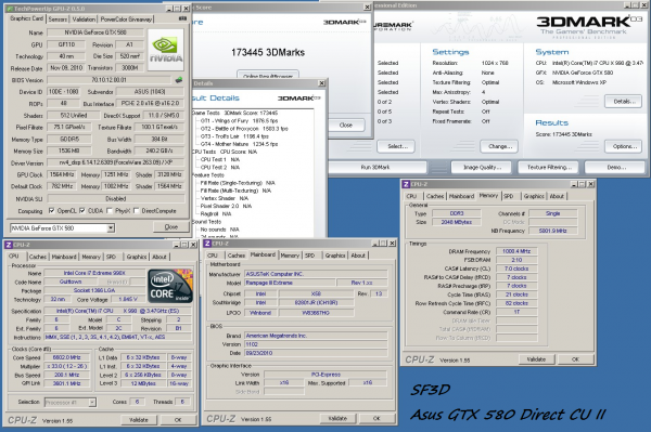 SF3D, GeForce, GTX 580, DirectCU II