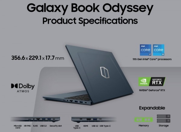 Samsung Galaxy Book Oddysey