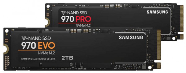 Samsung SSD 970 PRO и SSD 970 EVO
