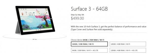 Microsoft Surface 3