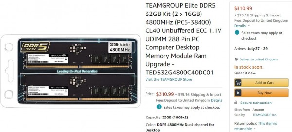 TeamGroup ELITE DDR5