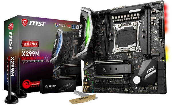 MSI X299M GAMING PRO CARBON AC