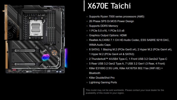 ASRock X670E Taichi