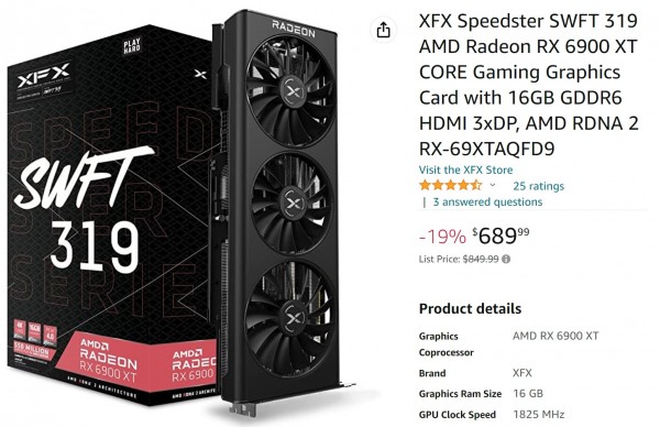 XFX Radeon RX 6900 XT Speedster