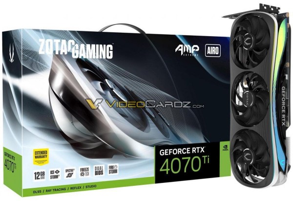 ZOTAC GeForce RTX 4070 Ti AMP Extreme AIRO