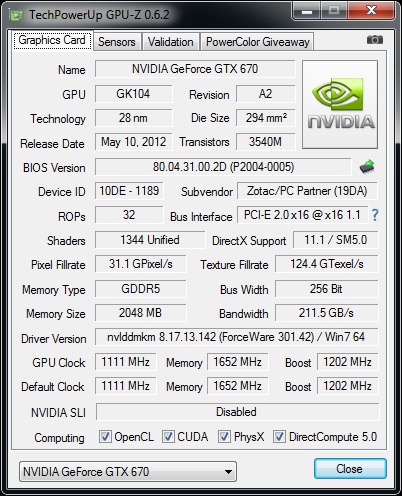 Zotac, GeForce, GTX 670, Extreme Edition