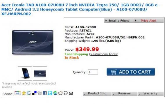 Acer Iconia Tab A100