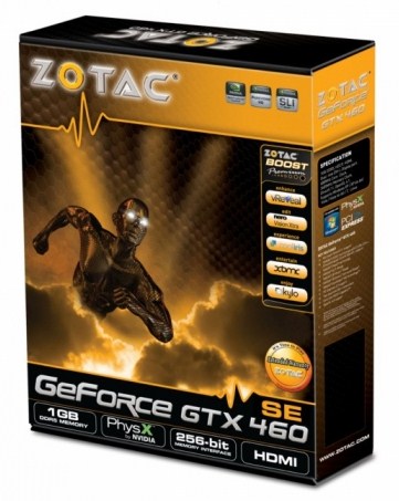 Видеокарта ZOTAC GeForce GTX 460 SE