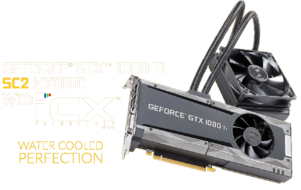 EVGA, GeForce GTX 1080 Ti SC2 HYBRID