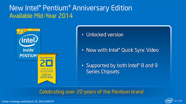 Pentium Anniversary Edition