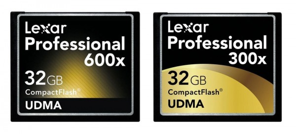 Карты памяти Lexar CompactFlash из серии «600x» и «300x»