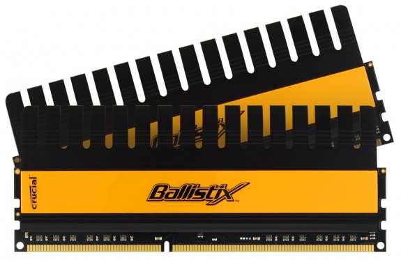 Lexar Media Ballistix 4 Гб (2 x 2 Гб) DDR3 (1600 МГц, 8-8-8-24, 1,65 вольта)