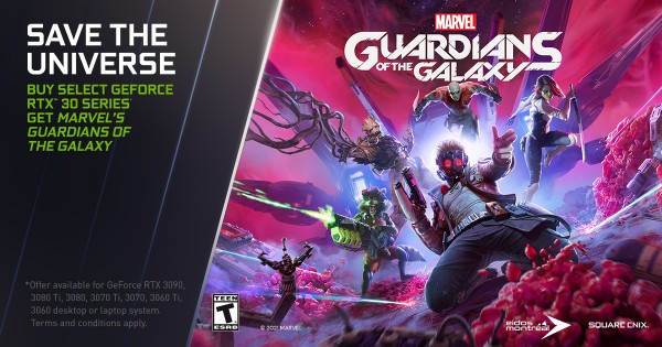 NVIDIA, GeForce RTX 3090, RTX 3080 Ti, RTX 3080, RTX 3070, RTX 3060, Guardians of the Galaxy