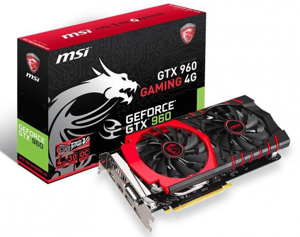 MSI GeForce GTX 960 Gaming 4G