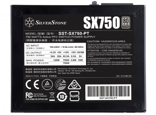 SilverStone SX750 (SST-SX750-PT)