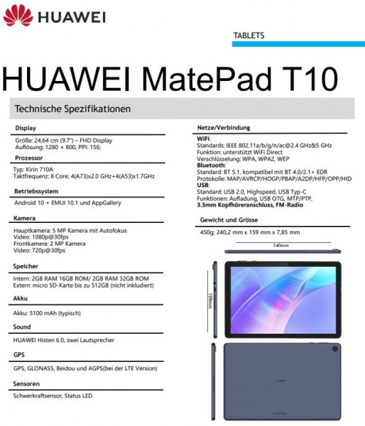 Huawei MatePad T10