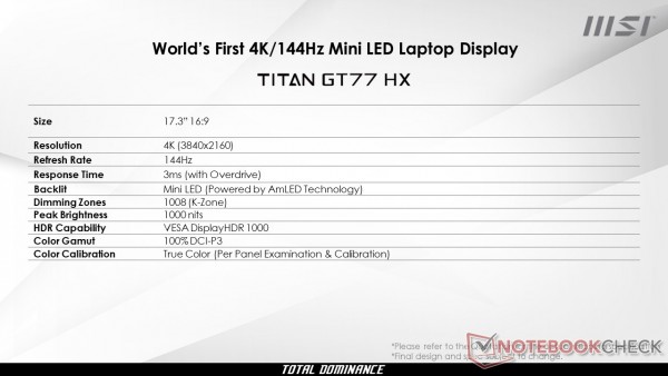 MSI TITAN GT77 2023