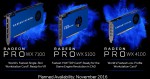 Radeon PRO WX 4100, WX 5100 