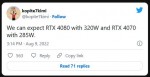 NVIDIA GeForce RTX 4080 и RTX 4070